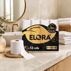 Elora Signature 3-Ply Toilet Tissue– Eco-Friendly Quilted Soft Toilet Paper