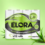 Elora Eco-Friendly 3-Ply Aloe Scented Toilet Tissue