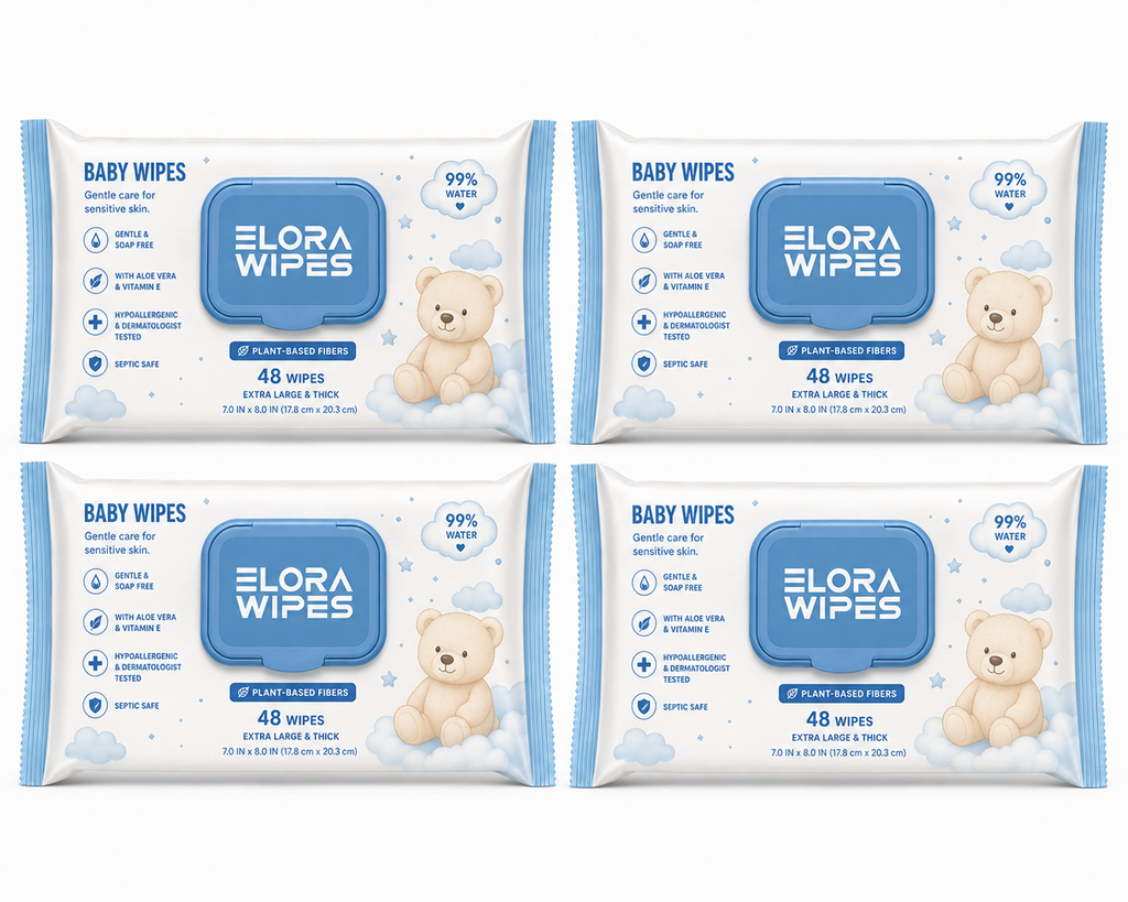 Elora Baby Wipes| 48 Count