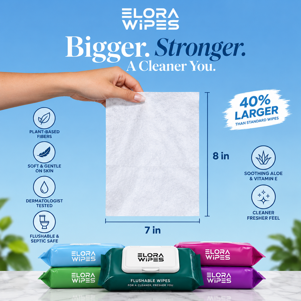 Elora Wipes  Fragrance-Free, 48 Count