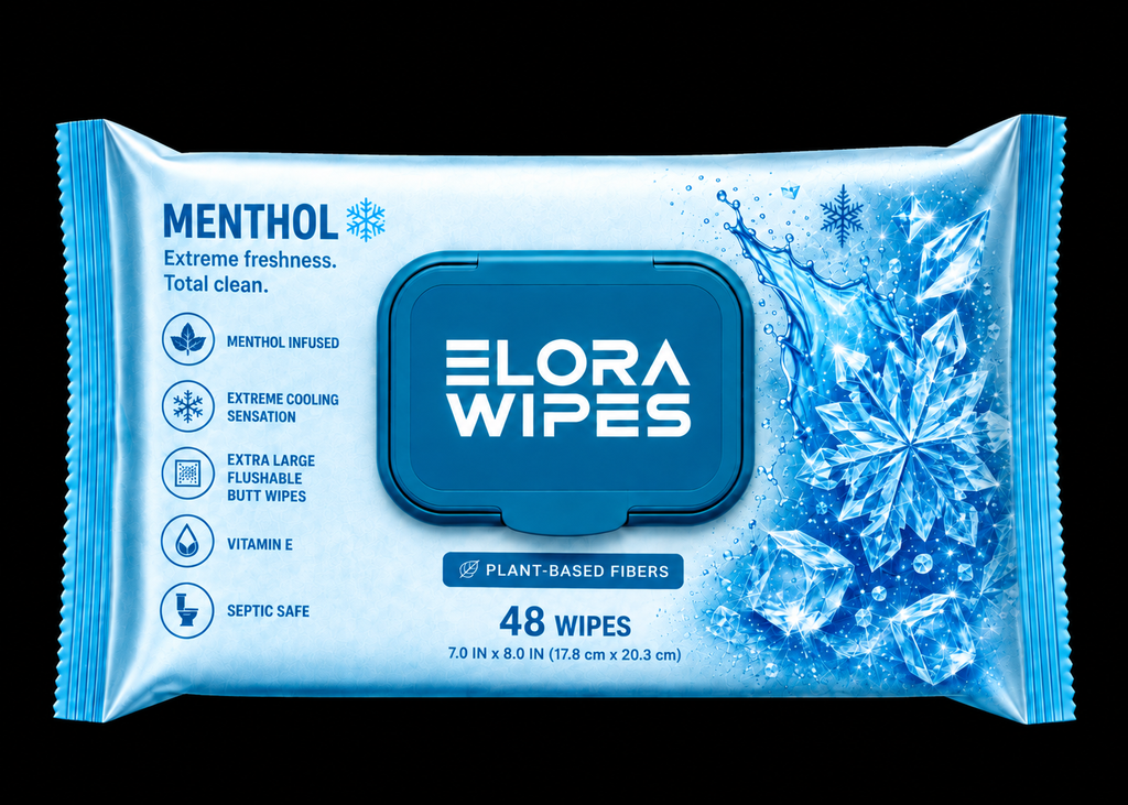 Elora Wipes Menthol Extreme Freshness | 48 Count