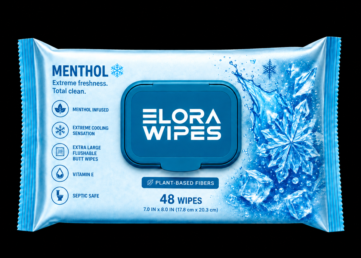 Elora Wipes Menthol Extreme Freshness | 48 Count