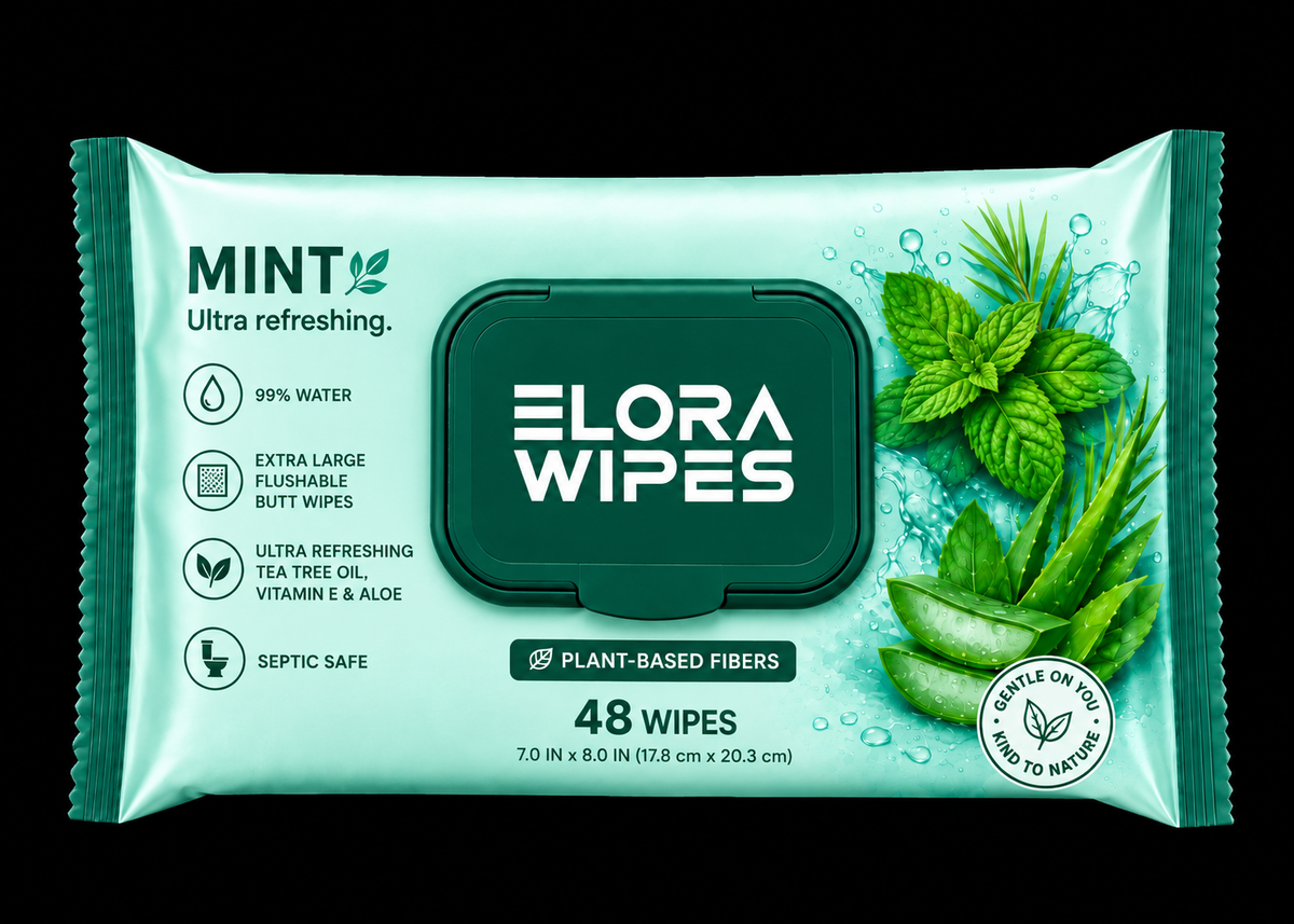 Elora Wipes  Mint Ultra Refreshing | 48 Count